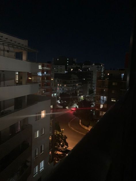 Balcony Dark Aesthetic, Terrace Aesthetic Night, Roof Top Building At Night, Balcony Night Aesthetic, Night Balcony View, Balcony Aesthetic Night, Night Balcony, Japan Apartment, Home At Night