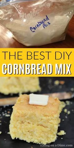 Homemade Cornbread Mix, Recipe Cornbread, Best Cornbread, Cornbread Cake, Homemade Dry Mixes, Jiffy Cornbread Mix, Honey Cornbread, Jiffy Cornbread, Homemade Breads