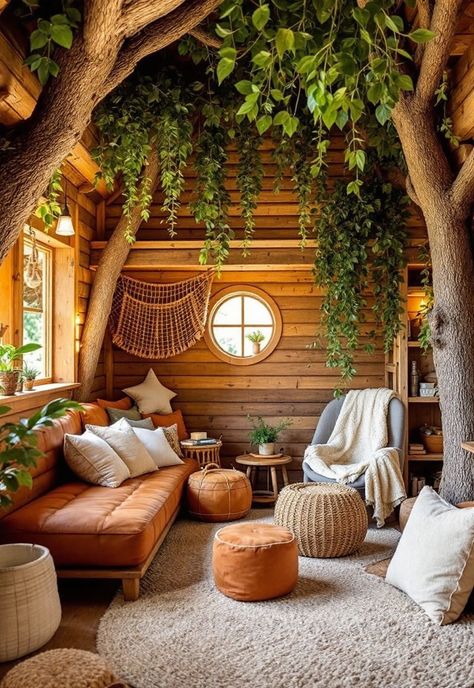 Boho Playroom Ideas Forest Themed Playroom, Woodsy Playroom, Cabin Playroom, Boho Playroom Ideas, Forest Playroom, Jungle Playroom, Wildflower Mural, Pastel Playroom, Boho Playroom