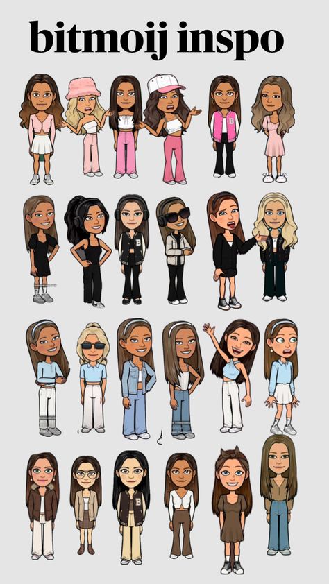 #bitmoji #snapchat #preppy #outfit #outfitinspo #pink #brown #blue #black #wallpaper #fyp #inspo #fyp #followback Snap Bitmoji Outfit Ideas Girly, Fall Bitmoji Outfits Snapchat, Cute Bitmoji Outfits Summer, Blue Black Wallpaper, Fall Bitmoji Outfits, Snap Outfits, Pretty Bitmoji Ideas, Bitmoji Inspo, Bitmoji Snapchat