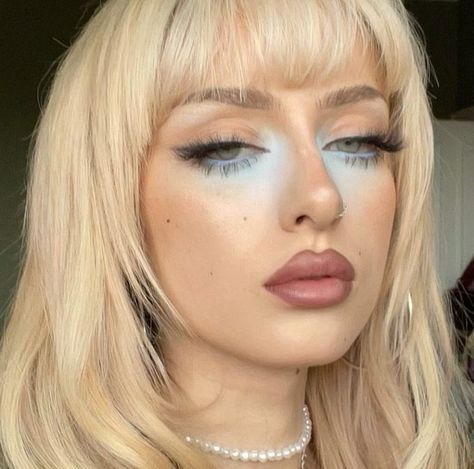 (1) ২ on X: "blue undereye makeup look🎐🫧🦋 https://t.co/VcWcl2canR" / X Blue Undereye Makeup, Blue Undereye, Eve Frsr, White Eye Makeup, Under Eye Makeup, White Eyeshadow, Makeup For Blondes, White Makeup, Ethereal Makeup