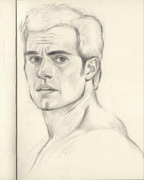 Henry Cavill sketch from from Batman versus Superman #henrycavill #batman&superman #manofsteel #superman Henry Cavil Drawing, Homelander Sketch, Batman Sketch Pencil, Henry Cavill Sketch, Superman Doodle, Henry Cavill Drawing, X Men Drawing, Realism Tips, Henry Cavill Art