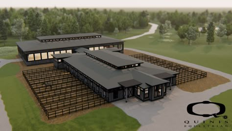 Equestrian Arena, Luxury Horse Stables, Horse Farm Layout, Luxury Horse Barns, Horse Stables Design, Dream Barn Stables, Equestrian Stables, Barn Layout, Diy Horse Barn