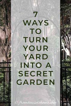 Secret gardens are a beautiful way of garden landscaping that will create your dream garden in your backyard. Find out what you need to include in your garden design (like garden paths and patios) to make your beautiful backyard garden a reality. | Gardening For Beginners Fruit Garden Design, Secret Garden Ideas, Learning Makeup, Eating Room, Wohne Im Tiny House, Pretty Sick, Charleston Gardens, Backyard Shade, Backyard Plan