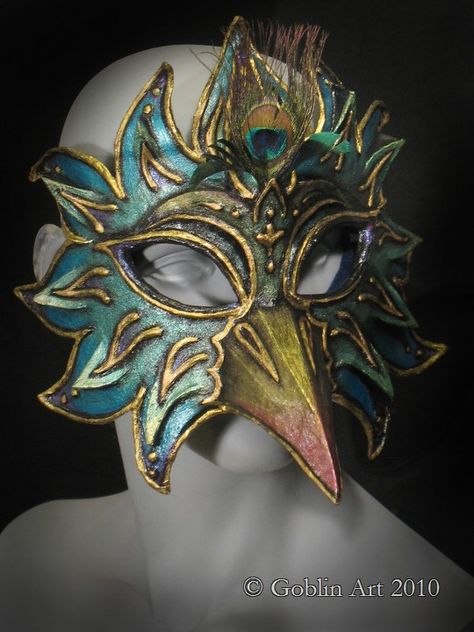 how to make masquerade masks from paper mache - Bing Images Bird Mask, Goblin Art, Mask Pictures, Mask Ideas, Bird Masks, Masquerade Masks, Acrylic Craft Paint, Venetian Masks, Twelfth Night