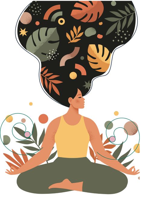 Here are four beginner mindfulness exercises you can practice without an app, as recommended by Wholley, Brewer, and Diana Winston from UCLA's Mindfulness Awareness Research Center. Mindfulness Meditation Exercises, Yoga Background, Drawing Legs, Yoga Illustration, Girl Decals, Pastel Vintage, Teen Girl Room Decor, Mindfulness Exercises, Zen Meditation