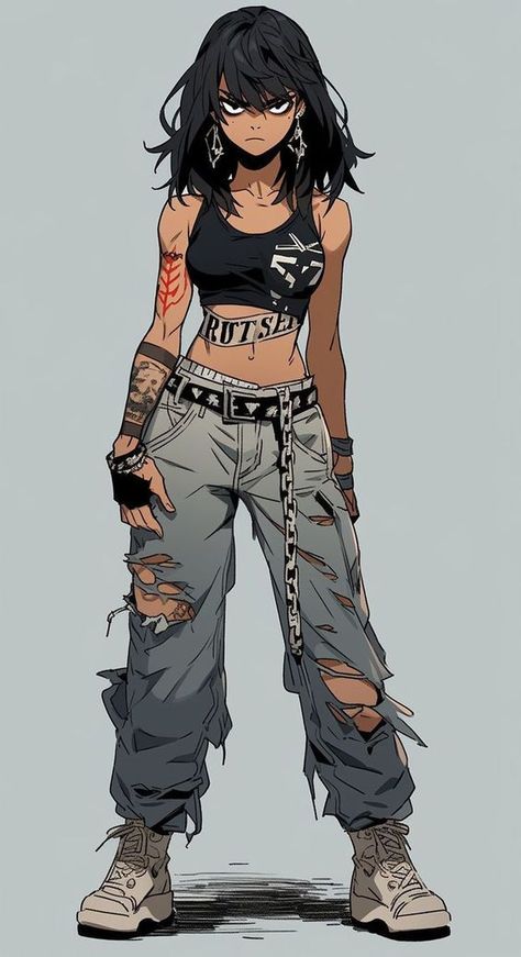 Tomboy Drawing, Mode Cyberpunk, Tomboy Art, Cyberpunk Female, Výtvarné Reference, Female Character Concept, Cyberpunk Girl, Gambar Figur, Cyberpunk Character