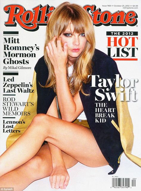 Smouldering: Taylor Swift covers the October 25 issue of Rolling Stone magazine, in which she opens up about her relationship with Conor Kennedy Rolling Stone Magazine Cover, Young Taylor Swift, Taylor Swift Fotos, Patrick Schwarzenegger, Rolling Stone Magazine, Swift Taylor, Photos Of Taylor Swift, Rolling Stones Magazine, Taylor Swift Facts