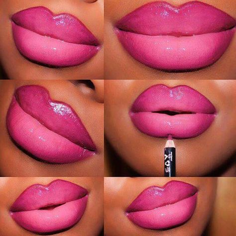 Liner lips Wonderskin Lip, Brown Lip Liner, Glossy Lips Makeup, Lip Liner Pencil, Natural Make Up Looks, Makeup For Black Skin, Lip Makeup Tutorial, Brown Skin Makeup, Make Up Tutorial