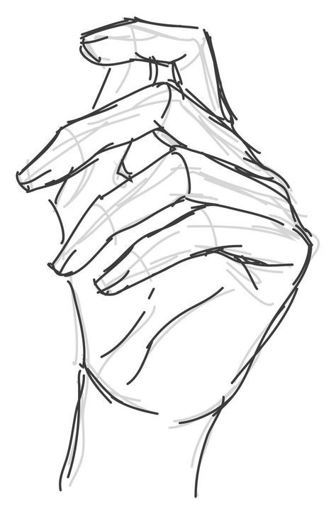 Draw Hands, Drawing Hands, Hand Drawing Reference, Anatomy Drawing, Reference Poses, Hand Holding, Anime Drawings Tutorials, Hand Drawing, Anatomy Art