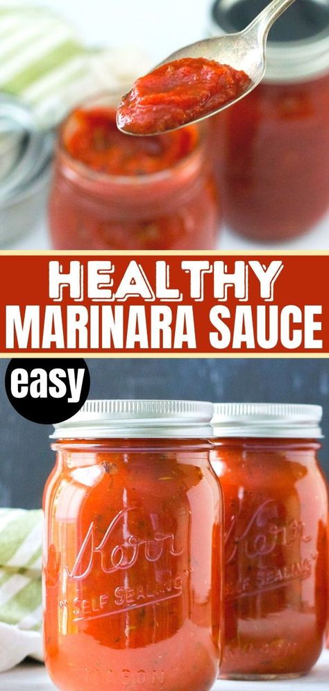 Mariana, Marinara Sauce Canning, Healthy Marinara Sauce, Canned Marinara Sauce, Marinara Sauce From Scratch, Easy Marinara Sauce, Low Carb Marinara, Sauces Recipes, Marinara Recipe