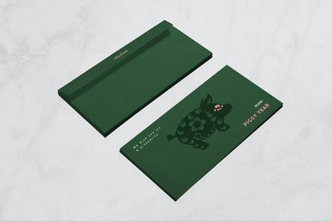 LUCKY MONEY ENVELOPE (2019 - PIGGY YEAR) on Behance Lucky Money Envelope Design, Money Envelope Design, Angpao Design, Lucky Money Envelope, Money Packet, Money Envelope, Lucky Money, Money Envelopes, Graphic Design Packaging