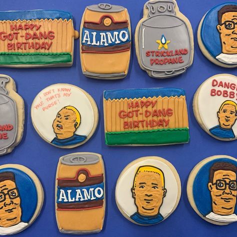 King Of The Hill Birthday Cake, King Of The Hill Birthday Party, King Of The Hill Party, John Cena Birthday, Adult Birthday Party Ideas, Best Cookies Ever, Themed Party Ideas, King Of The Hill, Adult Birthday Party