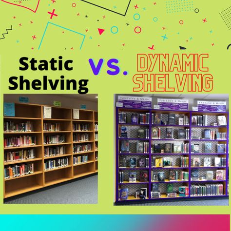 Embracing Dynamic Shelving – Don't Shush Me! Teachers Favorite Books Display, Creative Library Displays, School Library Door Ideas, April Library Display Ideas, Secondary School Library Displays, Elementary School Library Decor, Small School Library Design, Library Shelves Design, Middle School Library Decorating Ideas