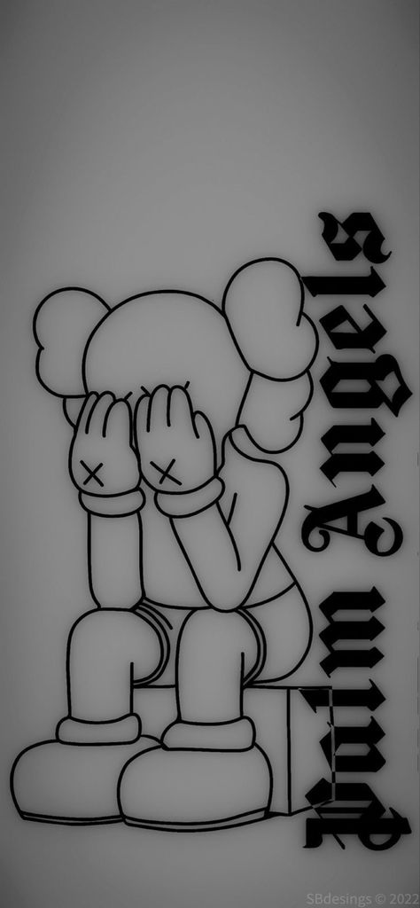 Kaws Wallpaper, Wallpaper 4k, Portfolio, Black And White, Iphone, White, Black