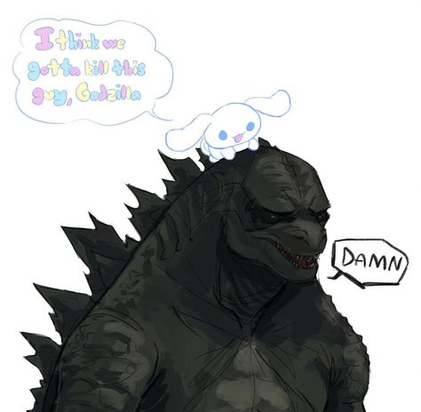 Live Deliciously, Big Lizard, Godzilla Funny, Cinnamoroll Sanrio, Godzilla Comics, Personajes Studio Ghibli, All Godzilla Monsters, Kaiju Art, Kaiju Monsters