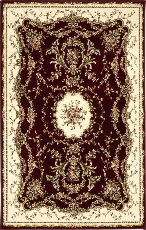 Bainsby Burgundy Area Rug Grey Carpet Hallway, Rug Placement, French Baroque, Carpet Texture, Burgundy Rugs, Affordable Rugs, Traditional Interior Design, Cheap Carpet Runners, Pastel Room