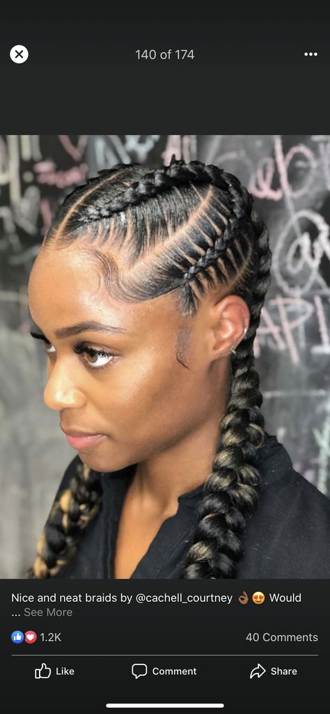 Cornrow Braid Styles, Feed In Braids, Two Braid Hairstyles, Feed In Braids Hairstyles, Goddess Braids Hairstyles, Braided Cornrow Hairstyles, Braids Hairstyles Pictures, Braided Ponytail Hairstyles, Feed In Braid