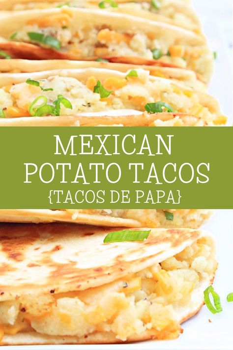 Mexican Potatoes, Fried Tacos, Tacos Dorados, Taco Dinner, Potato Tacos, How To Make Potatoes, Food Recipes Easy, Mexican Food Recipes Easy, Mexican Foods