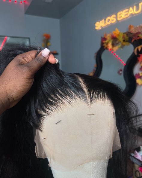 my plucking goes crazyyyy idc what anyone says 😤 i’ve came a long way lmaoooo (lil asmr at the end) service: frontal wig customization (bleaching + plucking) • • located in: 📍Gaithersburg, MD • • wig customization and install bookings are open via dms! 🤎 • • #wigcustomization #wiginstall #hairstylist #lacewig #pluckingfrontal #wigplucking Rich Off Wigs, Wig Aesthetics, Wigs Aesthetics, Wig Install Hairstyles, Wig Customization, Plucked Wig, Hair Inches, Wig Installation, Wig Installs