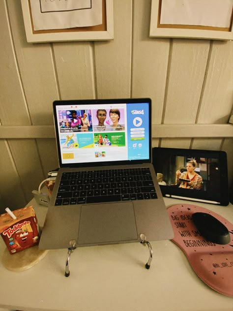 the sims 4 macbook ipad the big bang theory toddynho Playing Sims On Laptop Aesthetic, Macbook Sims 4, Playing The Sims Aesthetic, Playing Sims Aesthetic, Sims 4 Macbook, Subliminal Manifestation, The Sims 4 Aesthetic, Nour Core, Knowledge Aesthetic