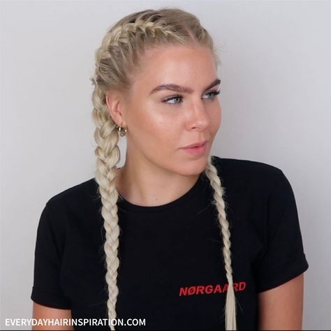 French Braids With Extensions, French Braid Hairstyle, How To French Braid, French Braid Styles, Hair Extensions Tutorial, Two French Braids, French Braid Ponytail, Braiding Your Own Hair, Braid Inspiration