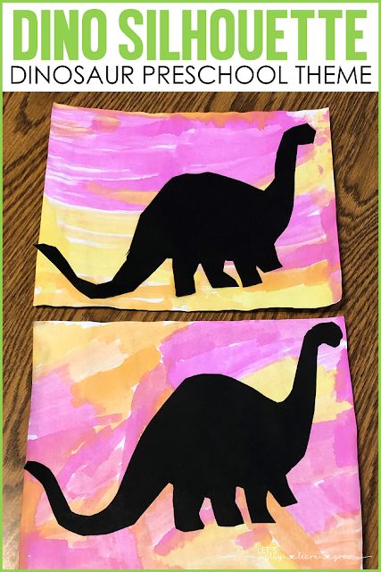 Dinosaur Silhouette Art-Dinosaur Preschool Crafts Party Games For Couples, Dinosaur Crafts Kids, Dinosaur Crafts Preschool, Dino Craft, Dinosaur Lesson, Dinosaur Theme Preschool, Dinosaur Activities Preschool, Dinosaur Projects, Games For Couples