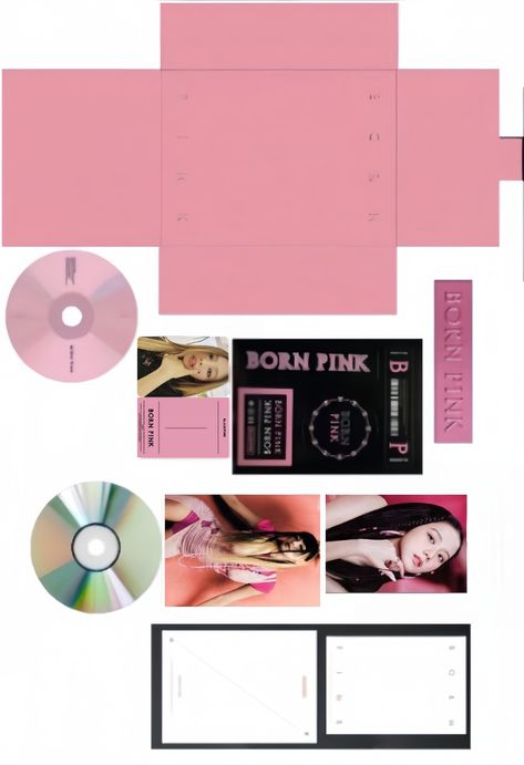 Mini album kpop Blackpink Diy, Born Pink Album, Album Blackpink, Mini Albümler, Diy Mini Album, Album Kpop, Blackpink Born Pink, Easy Doodle, Album Diy