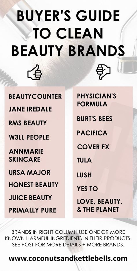 Best Clean Beauty Brands: Where to Start and What to Avoid - Coconuts and Kettlebells Non Toxic Cosmetics, Honest Beauty Skincare, Clean Non Toxic Makeup, Clean Skin Care Products, Clean Beauty Brands, Clean List, Non Toxic Makeup Brands, Toxic Makeup, Body Board