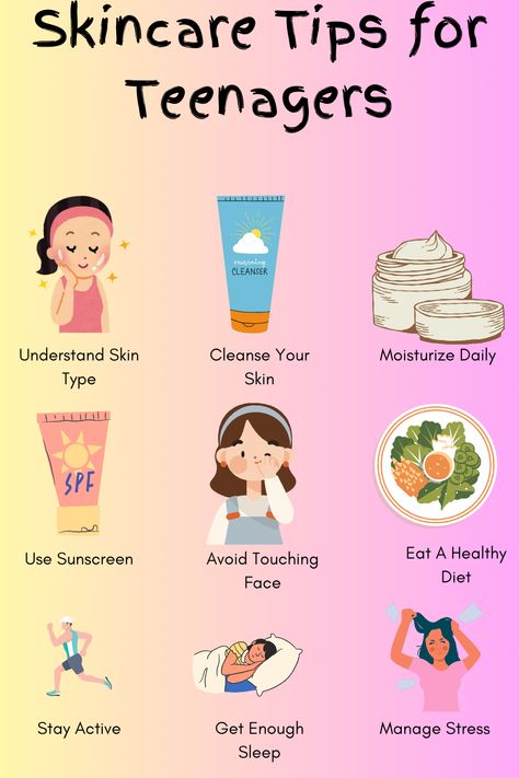 Here are some skincare tips for teenagers to have flawless skin. Beauty Hacks For Teenagers, Skin Care Routine For 10-15, Skincare Routine For Teenage Girl, Skincare Routine For 11 Yrs Old, Teenager Skin Care Routine, Summer Routine For Teenagers, Skin Care For Teenagers, Skincare Tips For Teens, Get Rid Of Stye