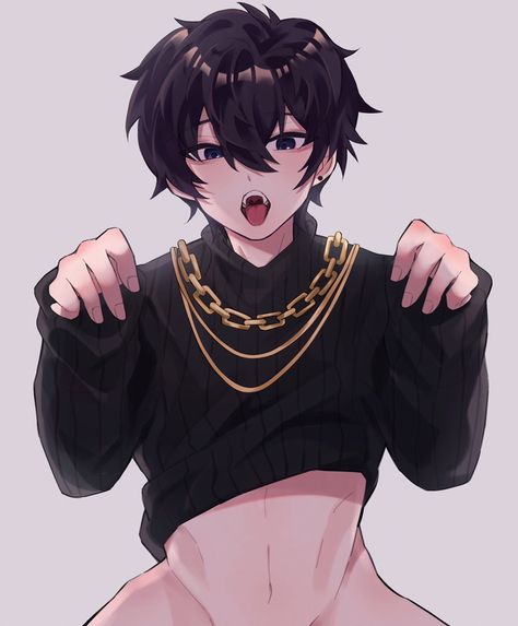 Emo Boy Art, Fem Boy Outfits, 캐릭터 드로잉, Anime Oc, Boy Art, Anime Kawaii, Cute Anime Guys, Cute Anime Character