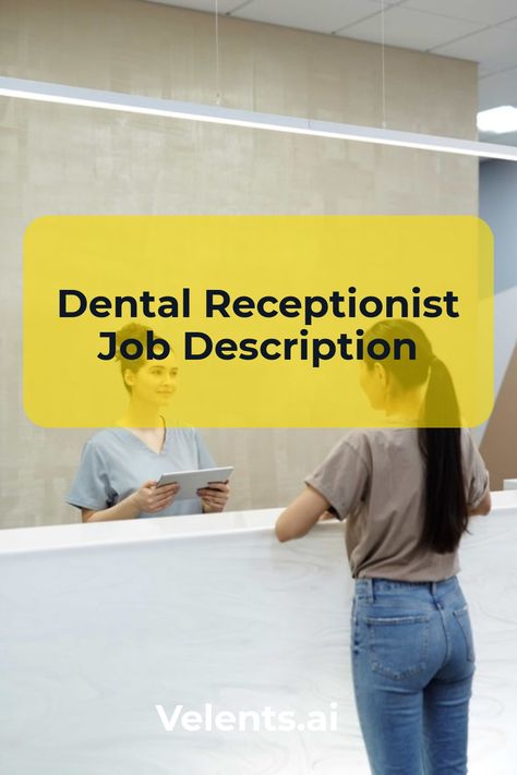 Dental Receptionist Job Description template includes a detailed overview of the key requirements, duties, responsibilities, and skills for this role. It's optimized for posting on online job boards or careers pages and easy to customize this template for your company. Dental Receptionist, Medical Scribe, Medical Receptionist, Receptionist Jobs, Medical Transcription, Job Description Template, Medical Examination, Hiring Process, Online Job