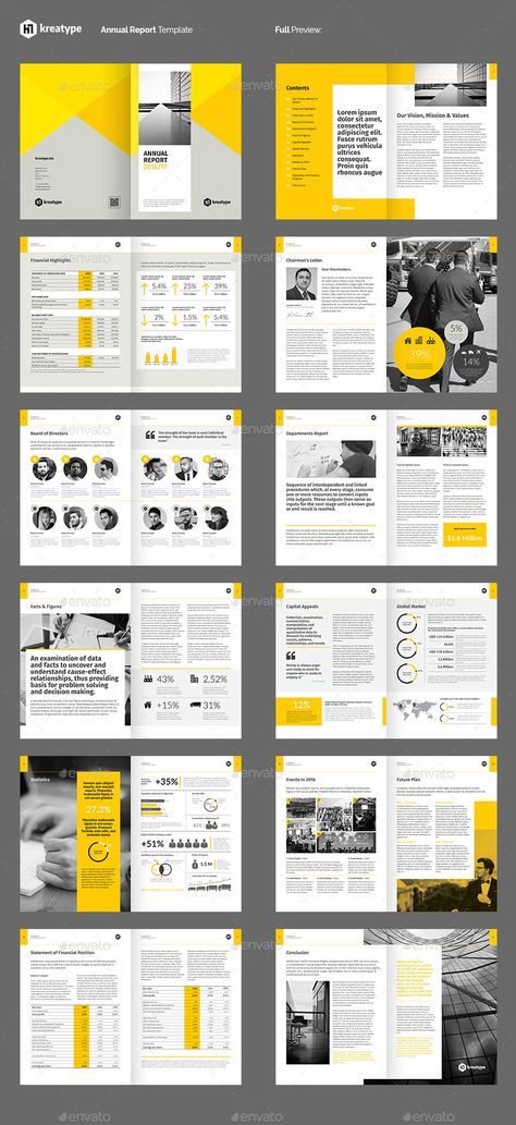 Kreatype Annual Report Annual Reports, Booklet Design, Yellow, Layout, Annual Report Design, Report Design, Newspaper Design, Annual Report, Presentation