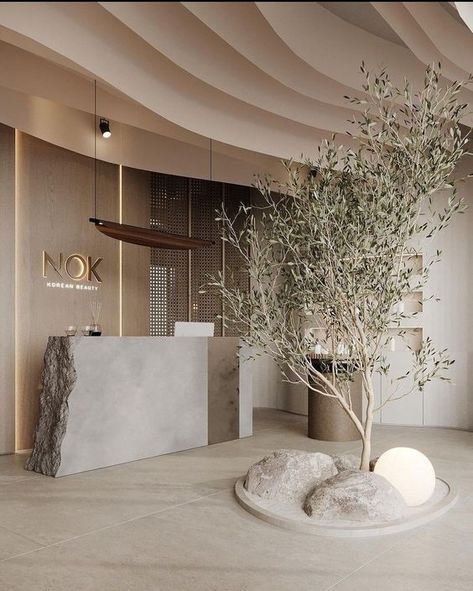 Modern Reception Area, Esthetics Room, Spa Room Decor, Spa Interior Design, Hair Salon Interior, Salon Suites Decor, Yoga Studio Design, Esthetician Room, Cosmetics Store