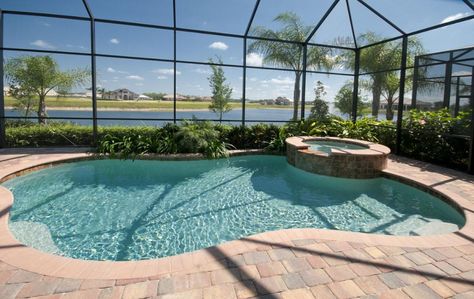 Picture Gallery | Florida Pool Service Florida Pool Ideas, Florida Pools With Cages, Joyful Aesthetic, Lanai Design, Lanai Ideas, Florida Beach Homes, Clean Pool, Pool Makeover, Florida Pool