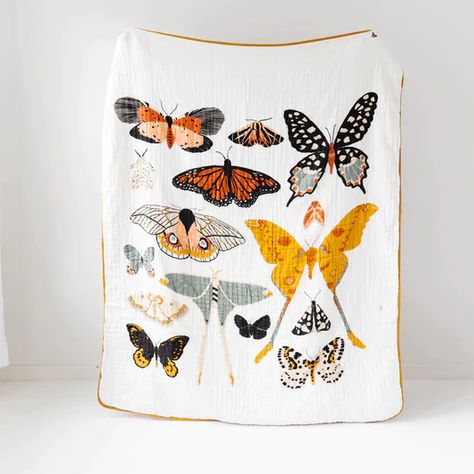 Butterfly Nursery, Oversized Throw Blanket, Big Kid Bed, Baby Blanket Gift, Cozy Couch, Oversized Blanket, Largest Butterfly, Cotton Gifts, Project Nursery