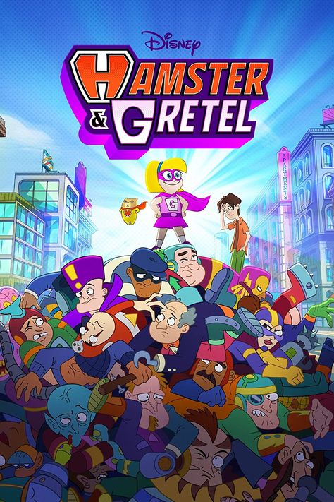 Hamster & Gretel (2022) Hamster And Gretel, Disney Calendar, Animated Movie Posters, Web Drama, Steamboat Willie, Cartoon Posters, Disney Xd, Moon Knight, Original Music