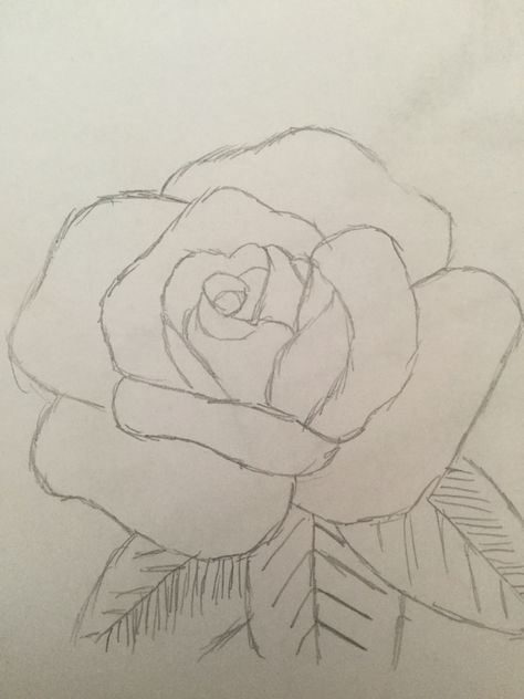 Drawing Of A Rose Easy, Rose Flower Sketches Pencil, Singular Flower Drawing, Rose Step By Step Drawing, Mini Rose Drawing, Easy Rose Sketch, Roses Sketch Drawing, Rose Sketch Step By Step, Drawing Ideas Flowers Pencil