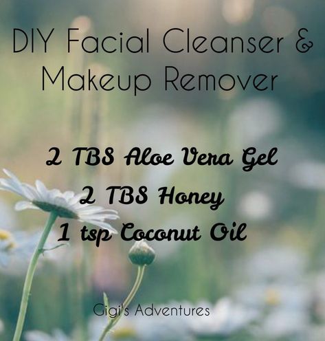 Diy Facial Cleanser, Homemade Makeup Remover, Diy Scrubs, Diy Haircare, Natural Facial Cleanser, Diy Makeup Remover, Cleanser For Sensitive Skin, Makeup Removers, Homemade Makeup