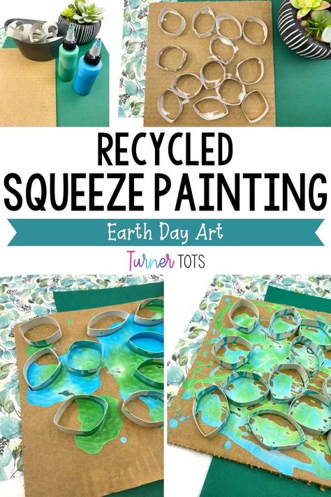 Looking for a fun and creative way to celebrate Earth Day with your little ones? These recycled art projects are perfect for kids of all ages! These eco-friendly activities are sure to get those creative juices flowing from squeeze painting to recycled crafts. Plus, they're a great way to teach kids about the importance of recycling and taking care of our planet. So get crafty with this Earth Day process art for preschool and celebrate Earth Day with your little ones today! Earth Day Art Projects, Reduce Reuse Recycle Activities, Earth Day Preschool Activities, Recycled Crafts Kids Preschool, Earth Day Preschool, Earth Friendly Crafts, Environmental Art Projects, Preschool Earth Day, Earth Day Art