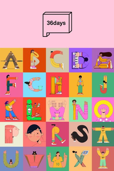 36 days of type Character Illustrations 2022 Typography Alphabet, Days Of Type, Type Illustration, Magazine Illustration, 36 Days Of Type, Alphabet Design, Typography Art, Alphabet Illustration, Graphic Artist