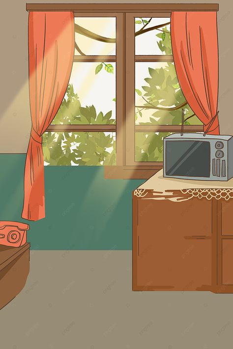 Bedroom Window Drawing, Sofa Illustration, Cabinet Wallpaper, Flip Books Art, Indian Window, Window Sketch, Window Background, Television Cabinet, Sprite Sheet