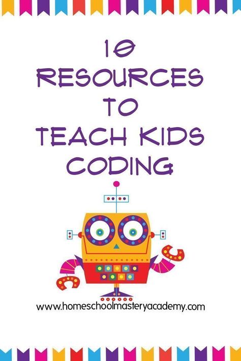 10 Cool Resources to Teach Kids Coding | Homeschool Coding | Coding for Kids | This is a fantastic list!! #coding #homeschool #homeschooling Homeschool Coding, Coding Classes For Kids, Kids Coding, Coding Games, Coding Lessons, Teaching Coding, How To Code, Homeschool Lesson Plans, Homeschool Projects