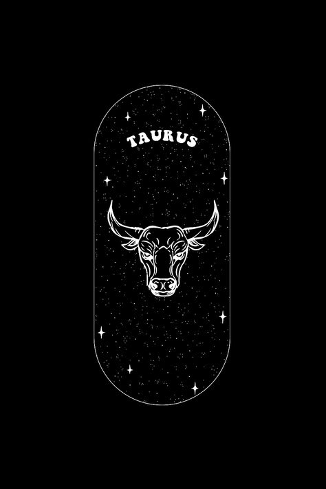 Taurus Zodiac Aesthetic, Taurus Design, Taurus Logo, Cool Art Prints, Taurus Art, Aries Aesthetic, Zodiac Aesthetic, Zodiac Sign Designs, Zodiac Sign Taurus