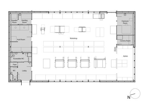 Scullion Architects, Architecture Floor Plan, Workshop Architecture, Printmaking Studio, Architecture Work, Studio At Home, Studio Floor Plans, Studio Floor, Printable Ideas