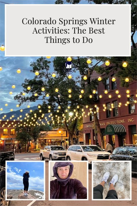 Looking for things to do in Colorado Springs this winter? From outdoor adventures to festive events, the city has something for everyone. #ColoradoSprings #coloradowinter #winterincolorado Things To Do In Winter Park Colorado, Best Things To Do In Colorado Springs, Things To Do In Colorado Springs Winter, Colorado Springs Winter, Colorado Springs Things To Do, Things To Do In Colorado, Zoo Lights, Cheyenne Mountain, Road Trip To Colorado