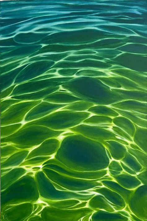 Buy Neon dark green water, Acrylic painting by Valeria Ocean Art on Artfinder. Discover thousands of other original paintings, prints, sculptures and photography from independent artists. Water Acrylic Painting, Painting Tutorial Acrylic, Ocean Art Painting, Melbourne Art, Art Composition, Painting Ocean, Painting Creative, Painting Beach, Dutch Pour