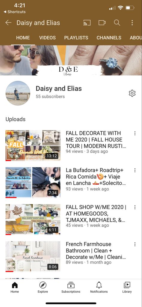 Check out my youtube account I post every Friday and sometimes Sundays. I do videos of decorating, cleaning, lifestyle, and vlogging. Show a little bit of love by subscribing my channel! 💕 Youtube Account, Of Love, Road Trip, Daisy, Lifestyle