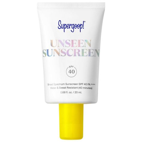 Unseen Sunscreen Spf 40, Supergoop Unseen Sunscreen, Unseen Sunscreen, Traveling Packing, Late Summer Wedding, Living In France, Gel Primer, Benzalkonium Chloride, Dream Wishlist