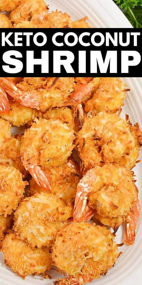 Keto Soul Food, Keto Coconut Shrimp, Stylish Cravings, Melting Potatoes, Keto Shrimp Recipes, Coconut Shrimp Recipes, Keto Dishes, Keto Ideas, Recetas Keto